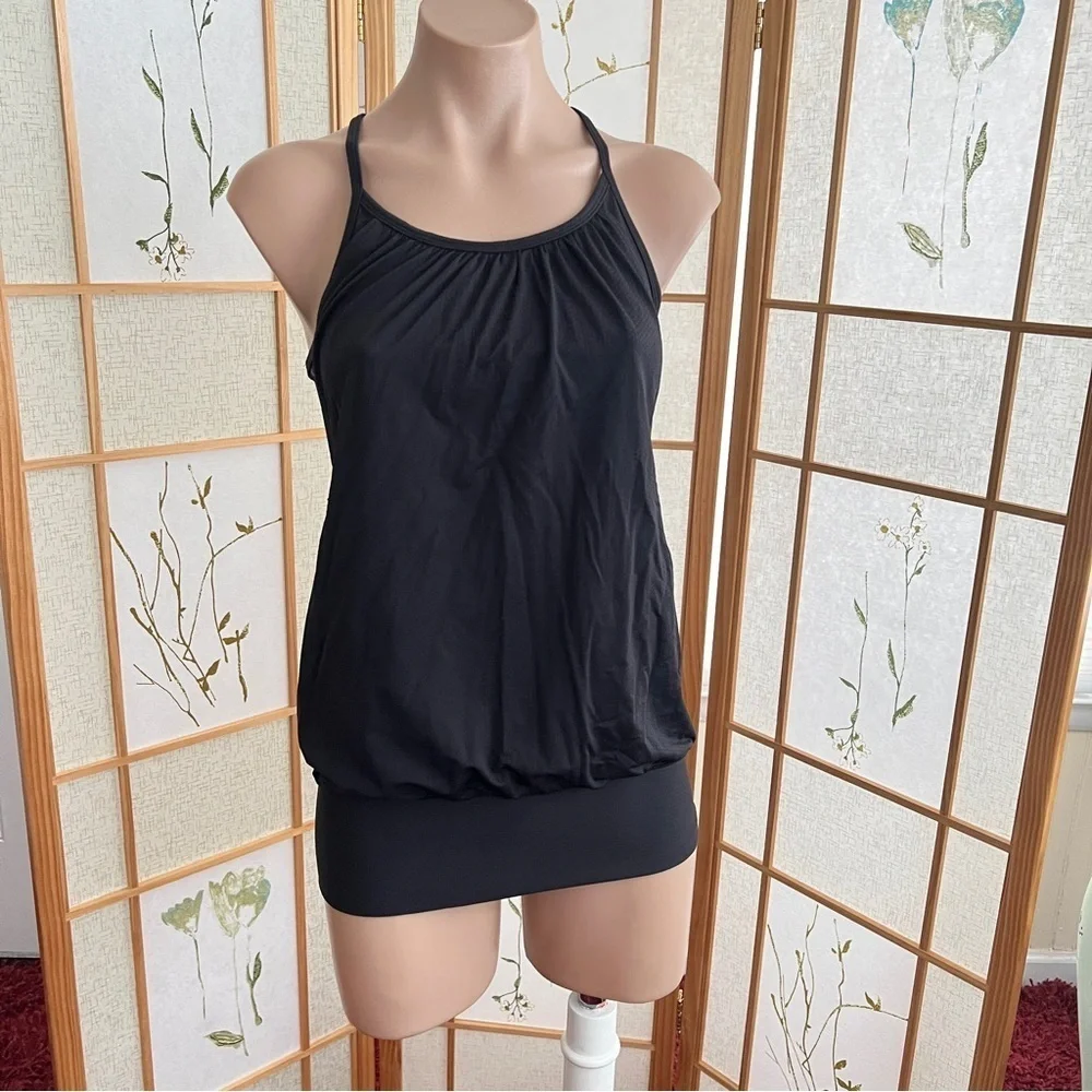 LULULEMON No Limits Tank Black/Midnight Iris Multi
